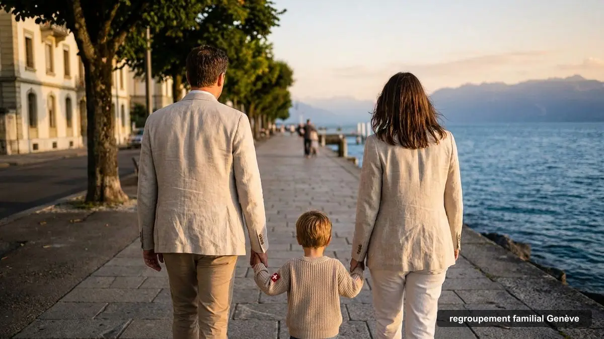 Family reunited on Geneva's lakeside