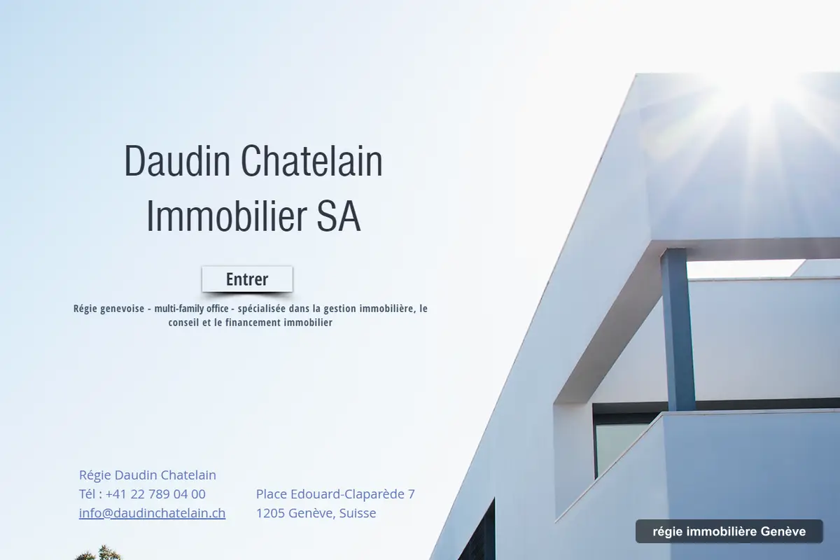 Daudin Chatelain Immobilier SA, letting agency in Geneva